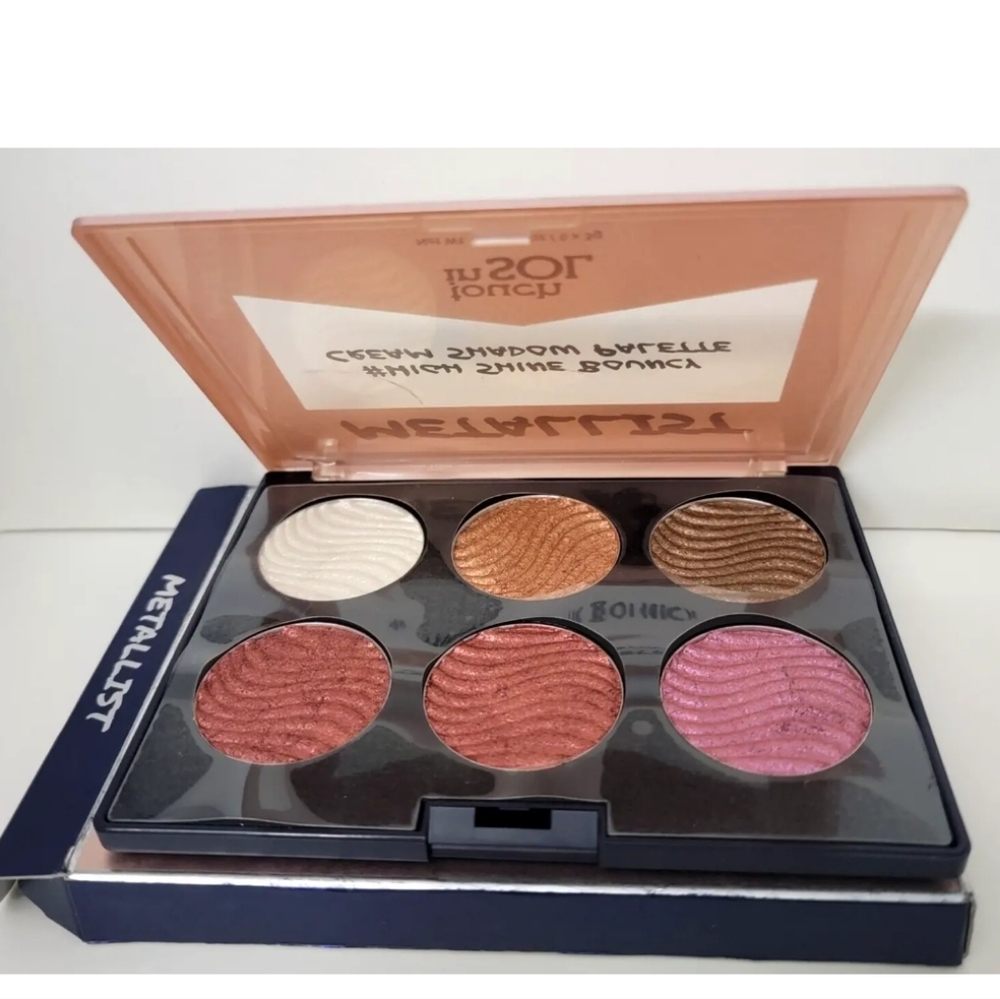 METALLIST # HIGH SHINE BOUNCY CREAM SHADOW PALETTE TOUCH in SOL  6 Shades - Picture 2 of 6